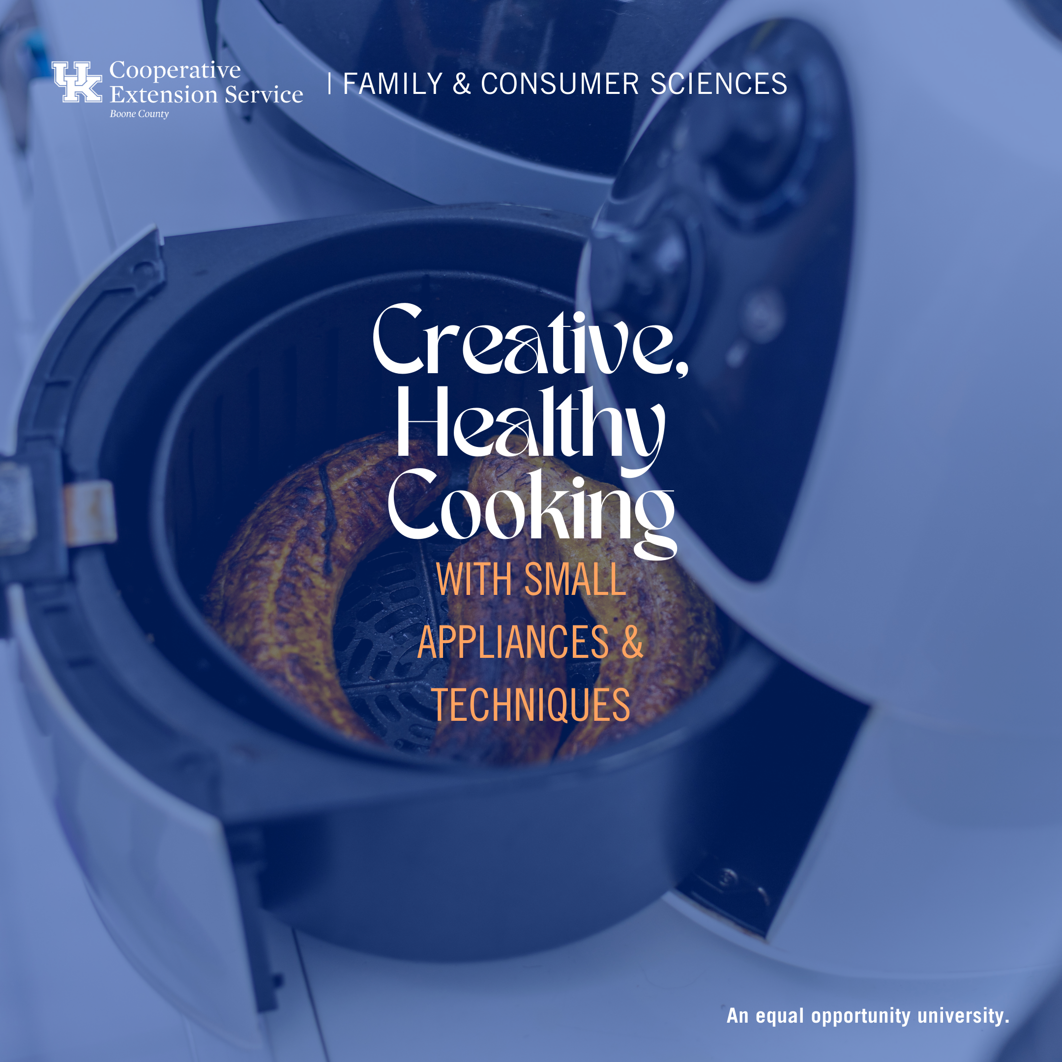 Creative Healthy Cooking with Air Fryer program advertisement