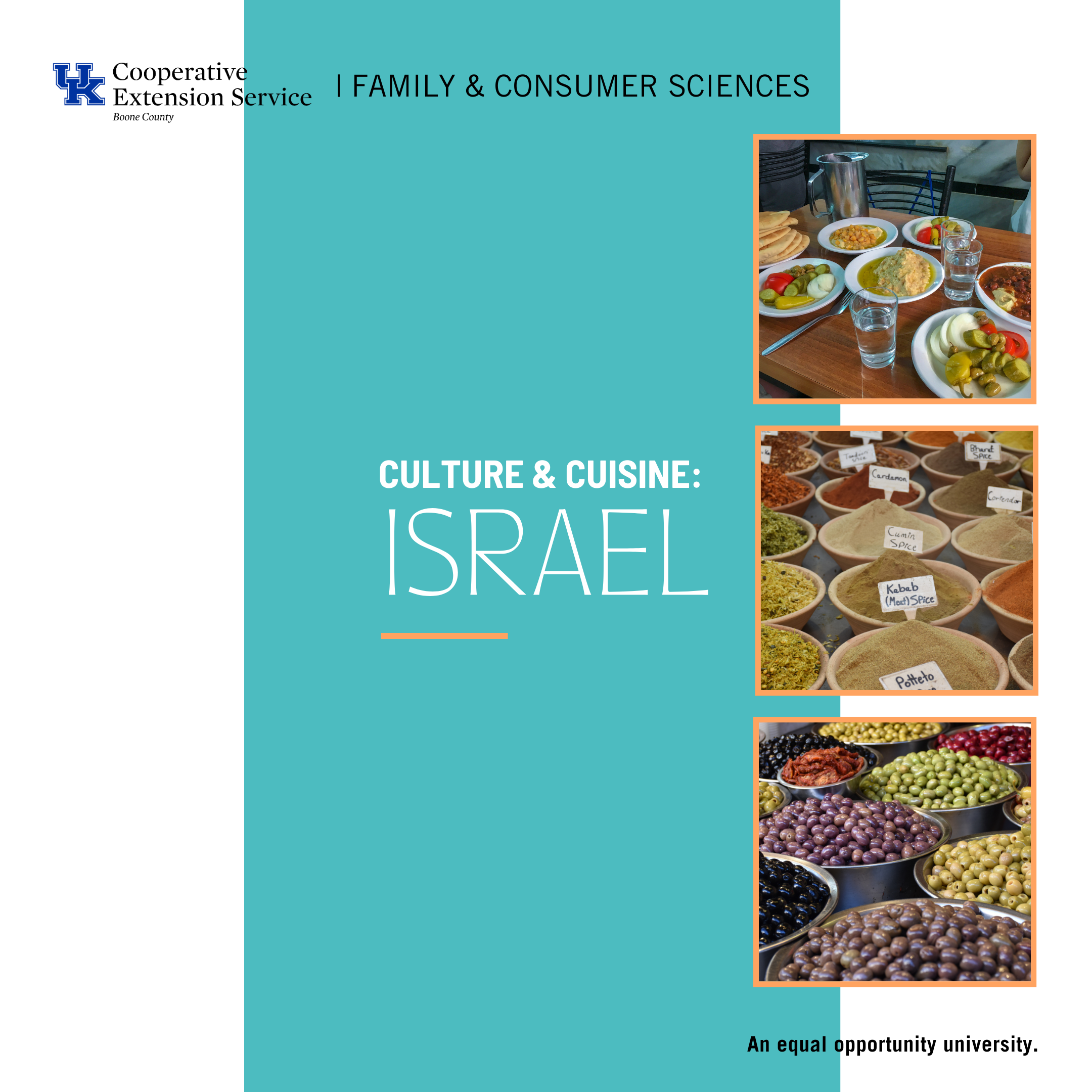 Culture & Cuisine: Israel program advertisement