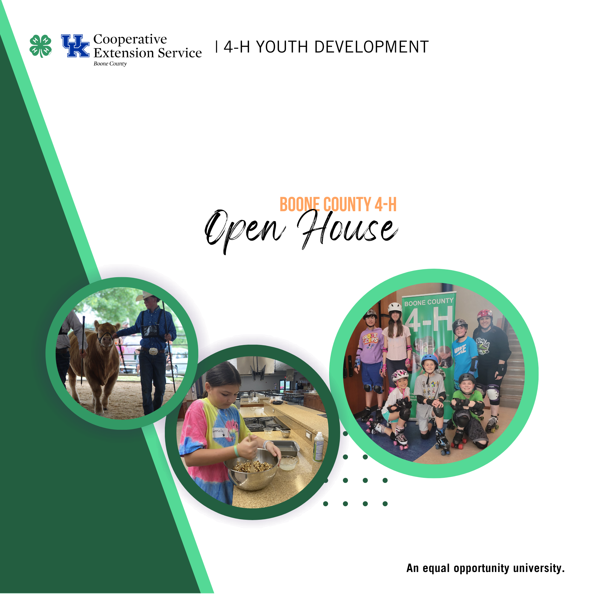 Boone County 4-H Open House program advertisement