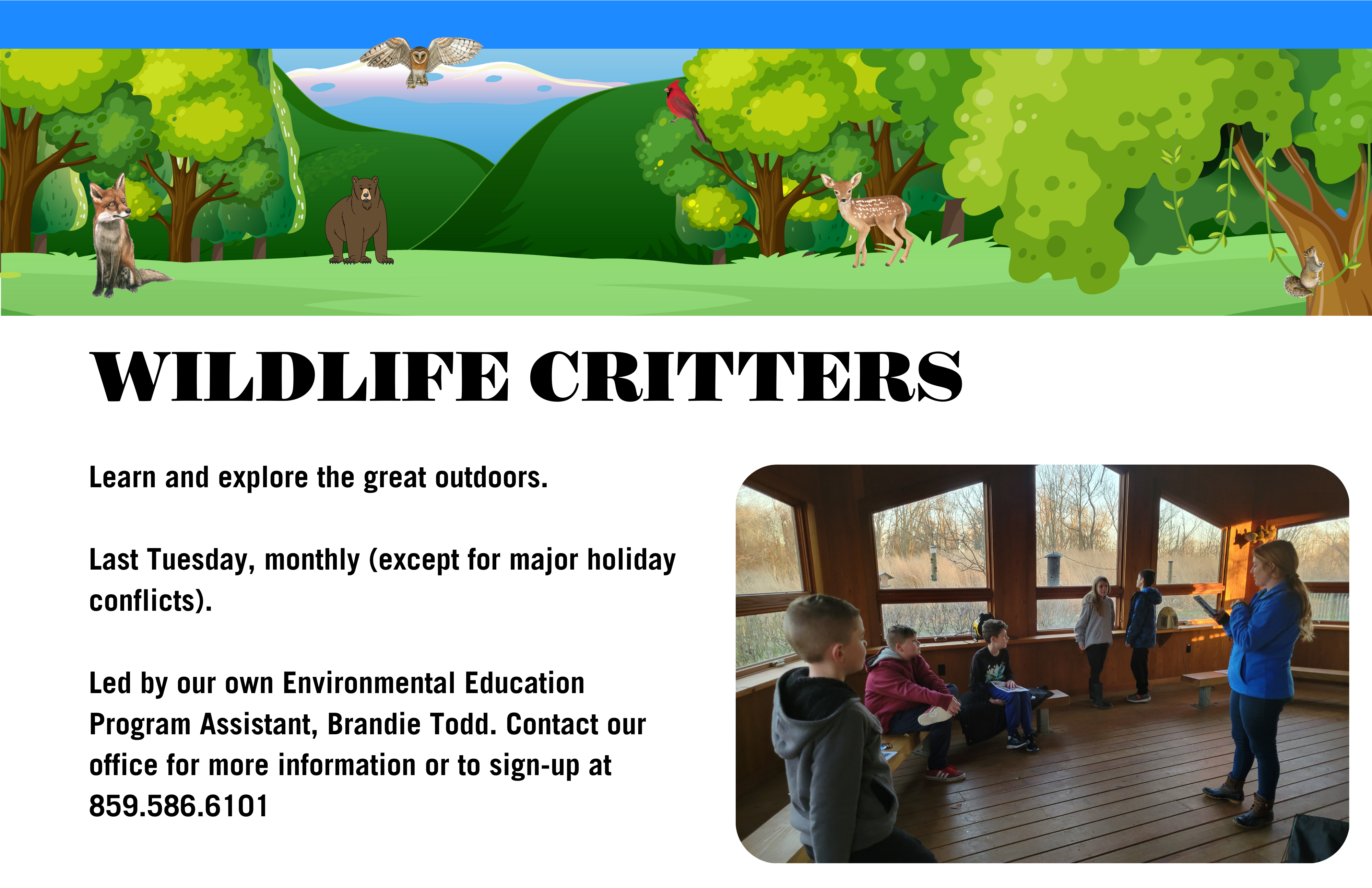 Wildlife Critters program advertisement