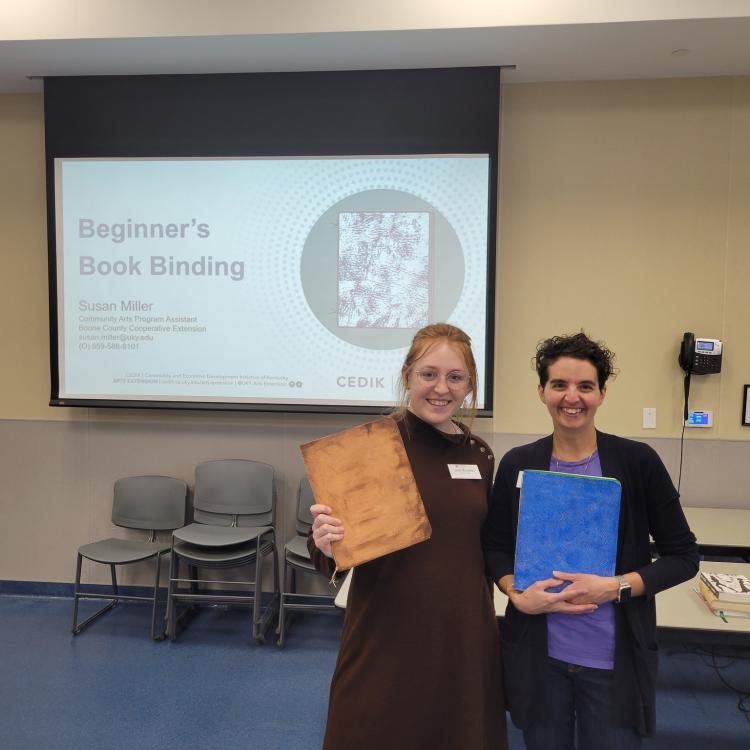  Lorel and Susan, Book Binding Class