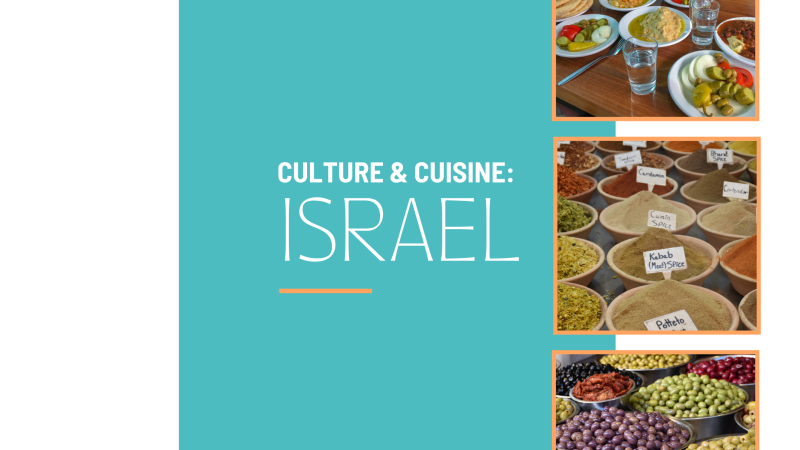 Culture & Cuisine: Israel program advertisement